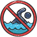 no nadar icon