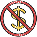 sin dinero icon