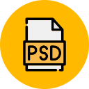 archivo psd icon