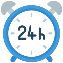 horloge 24 heures icon