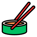 rollo de sushi icon