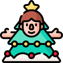 disfraz de arbol de navidad icon