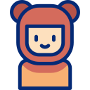 disfraz de oso animated icon