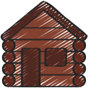 cabaña de madera icon