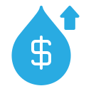 precio del agua icon