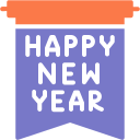 feliz año nuevo icon