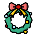 corona de navidad icon