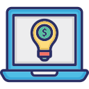 idea de dinero digital icon