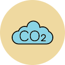 nube de co2 icon