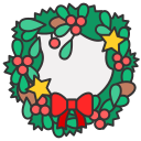 corona de navidad icon