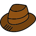 sombrero de fieltro icon