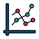 gráfico de linea icon