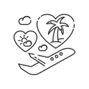 viaje tropical icon