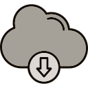 descarga en la nube icon