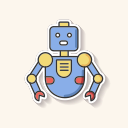 mascota cyborg icon