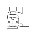 transporte ferroviario de mercancías icon