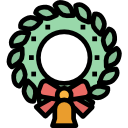 corona de navidad icon