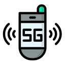 teléfono inteligente 5g icon