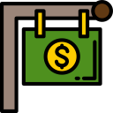 símbolo de dólar icon