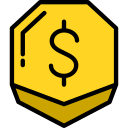 símbolo de dólar icon