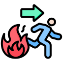 salida de incendios icon