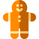 Gingerbread man icon