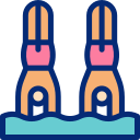 natación sincronizada icon