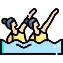 natación sincronizada icon