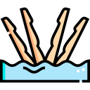 natación sincronizada icon