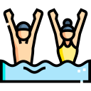 natación sincronizada icon