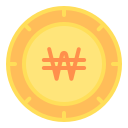 won surcoreano icon