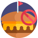 sin comida rapida icon