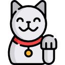 gato chino de la suerte icon