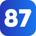 87 