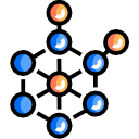 estructura molecular icon