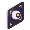 reconocimiento de iris icon