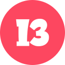 número 13 icon