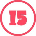 numero 15 icon