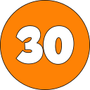 numero 30 icon