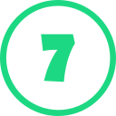 numero 7 icon