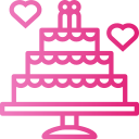 pastel de boda icon