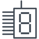 led de 7 segmentos icon