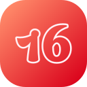 número 16 icon