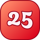 número 25 icon