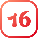 número 16 icon