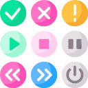 botón web icon