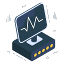 monitor de ecg icon