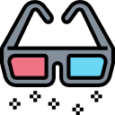 gafas 3d icon