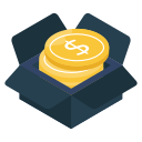 caja de dinero icon