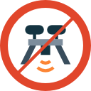 sin zona de drones icon